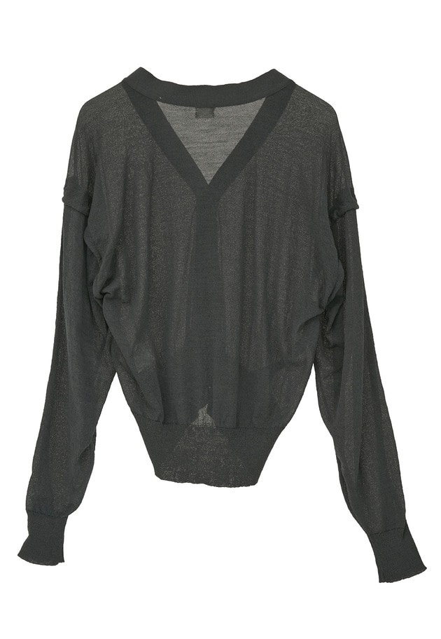 ＜NEPLA. (ネプラ)＞ニットカーディガン 詳細画像 Dark gray 8