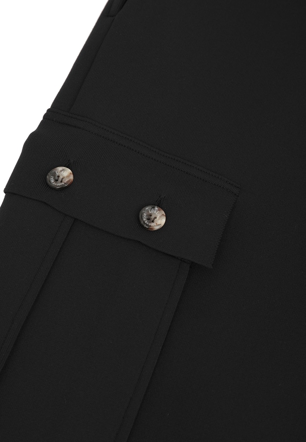 ＜LOWER（ローヴァー）＞18Gスムースミリタリーパンツ 詳細画像 Black 16