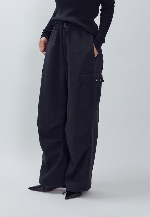 ＜LOWER（ローヴァー）＞18Gスムースミリタリーパンツ 詳細画像 Black 2