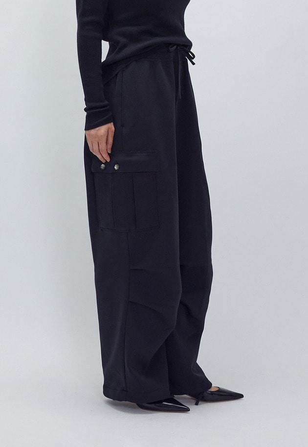 ＜LOWER（ローヴァー）＞18Gスムースミリタリーパンツ 詳細画像 Black 3