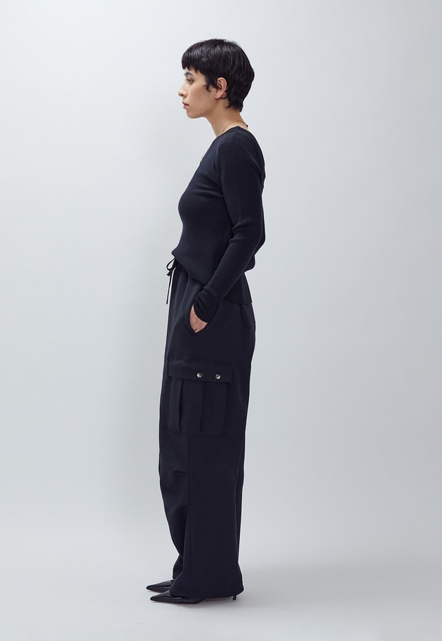 ＜LOWER（ローヴァー）＞18Gスムースミリタリーパンツ 詳細画像 Black 6