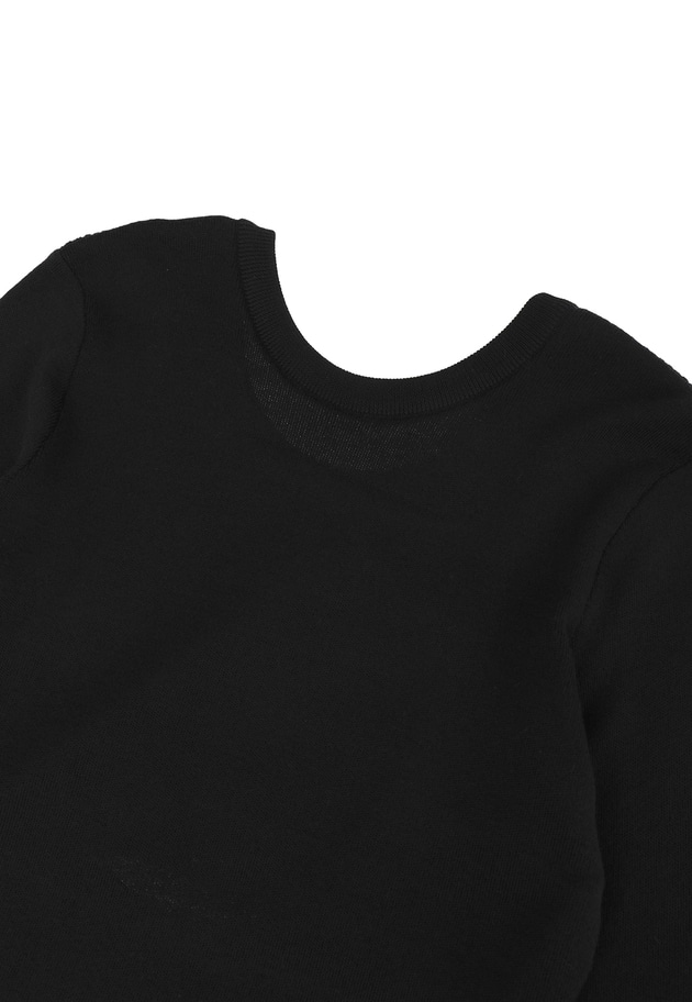 ＜LOWER（ローヴァー）＞14Gオープンバックニット 詳細画像 Black 13