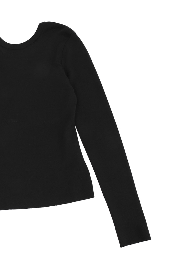 ＜LOWER（ローヴァー）＞14Gオープンバックニット 詳細画像 Black 14