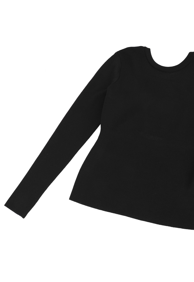 ＜LOWER（ローヴァー）＞14Gオープンバックニット 詳細画像 Black 15