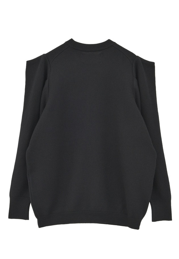 ＜LOWER（ローヴァー）＞14Gパワーショルダーニット 詳細画像 Black 8