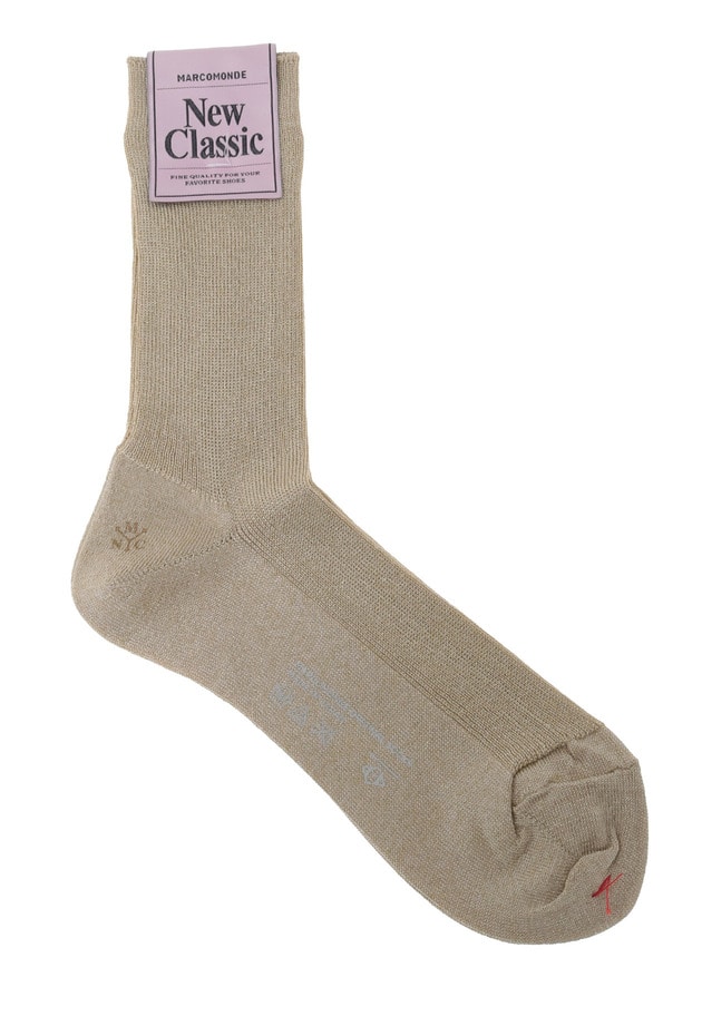 ＜MARCOMONDE（マルコモンド）＞グリッターリブソックス 詳細画像 Gold 1