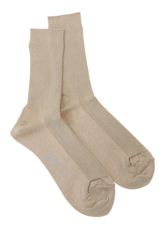 ＜MARCOMONDE（マルコモンド）＞グリッターリブソックス 詳細画像 Gold 2