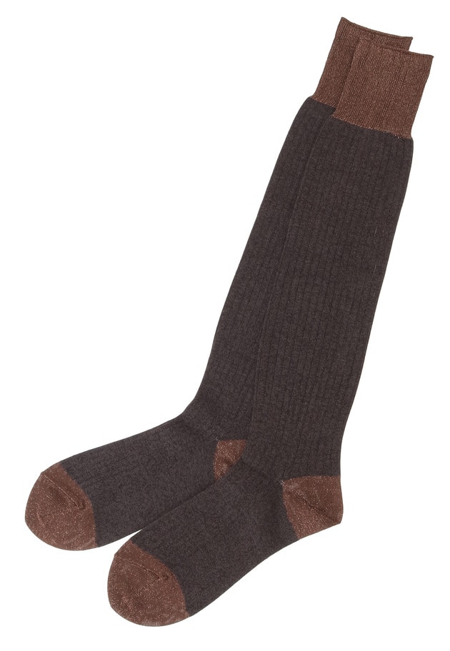 ＜MARCOMONDE（マルコモンド）＞グリッターハイソックス 詳細画像 Brown 5
