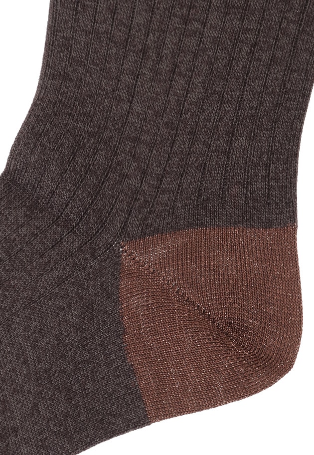 ＜MARCOMONDE（マルコモンド）＞グリッターハイソックス 詳細画像 Brown 7