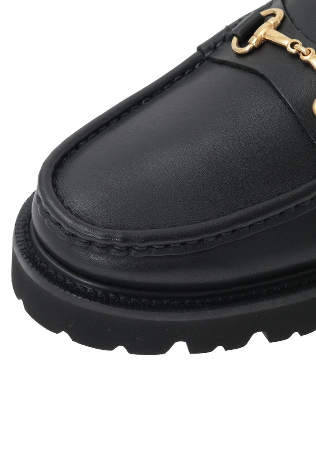 ＜CAMINANDO/カミナンド＞SHEARING-LINED ビットファーローファー 詳細画像 Black 10