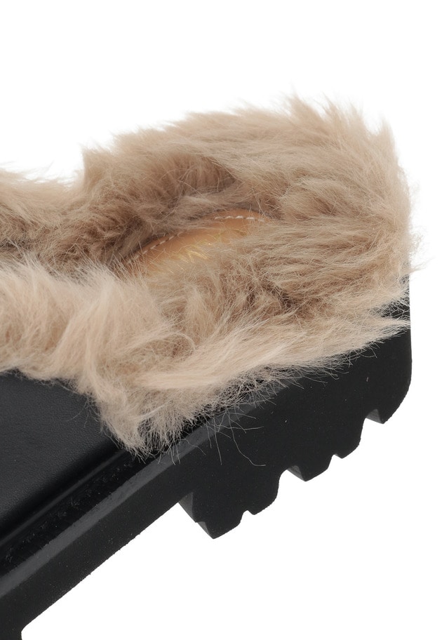 ＜CAMINANDO/カミナンド＞SHEARING-LINED ビットファーローファー 詳細画像 Black 8