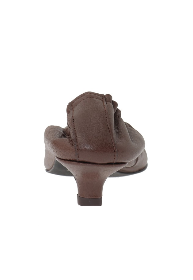 ＜CORSO ROMA 9 (コルソローマ ノーヴェ)＞シャーリングパンプス 詳細画像 Brown 4