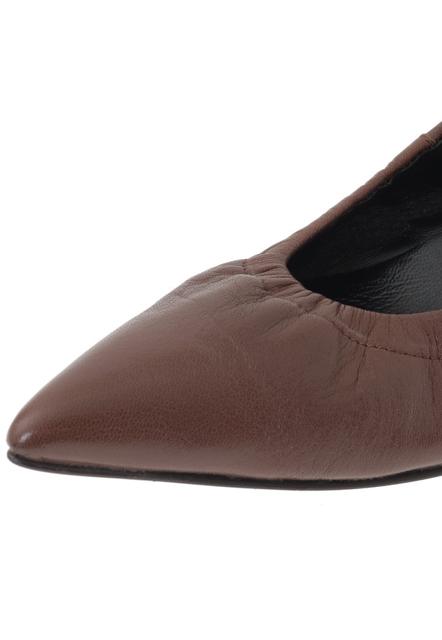 ＜CORSO ROMA 9 (コルソローマ ノーヴェ)＞シャーリングパンプス 詳細画像 Brown 7