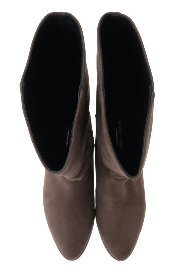 ＜CORSO ROMA 9 (コルソローマ ノーヴェ)＞ヌバックレザーロングブーツ 詳細画像 Brown 2