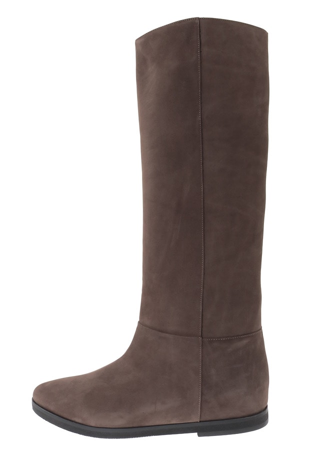 ＜CORSO ROMA 9 (コルソローマ ノーヴェ)＞ヌバックレザーロングブーツ 詳細画像 Brown 3