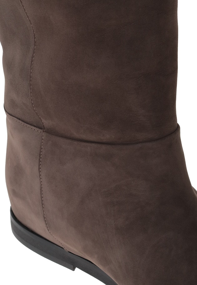 ＜CORSO ROMA 9 (コルソローマ ノーヴェ)＞ヌバックレザーロングブーツ 詳細画像 Brown 7