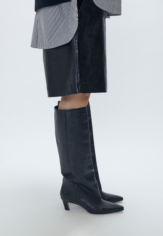 ＜CORSO ROMA 9 (コルソローマ ノーヴェ)＞ロングブーツ 詳細画像 Black 1