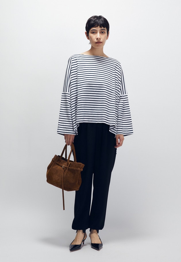 【別注】＜COGTHEBIGSMOKE (コグ ザ ビッグ スモーク)＞“ANNA TOP”ボーダートップス 詳細画像 Navy 3