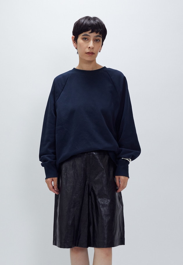 【WEB限定カラーあり】＜SOLto (ソルト)＞レースアップスウェット 詳細画像 Dark navy 3