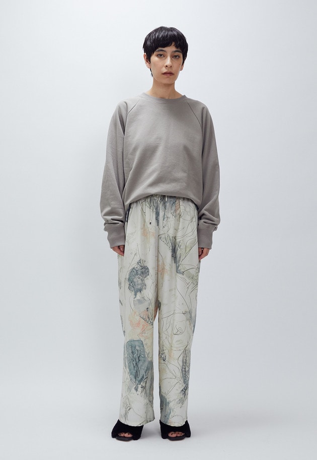 【WEB限定カラーあり】＜SOLto (ソルト)＞レースアップスウェット 詳細画像 Taupe 4