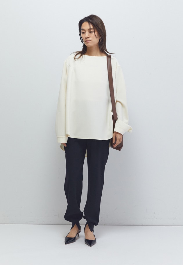 ＜COGTHEBIGSMOKE (コグ ザ ビッグ スモーク)＞“KATE”クルーネックトップス 詳細画像 Offwhite 2