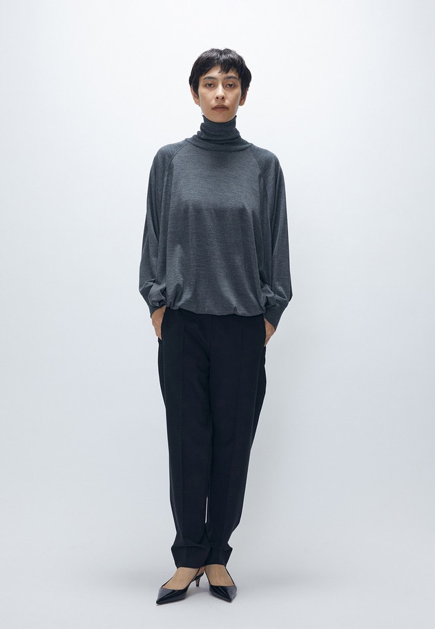 【WEB限定カラーあり】＜COGTHEBIGSMOKE (コグ ザ ビッグ スモーク)＞“MATILDAPOLLO NECK”トップス 詳細画像 WEB限定 Dark gray 4