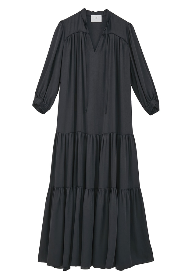 サテンティアードワンピース 詳細画像 Navy 11