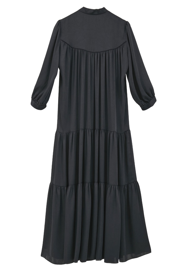 サテンティアードワンピース 詳細画像 Navy 12