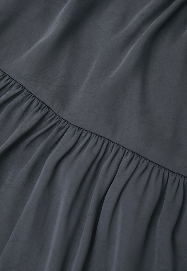 サテンティアードワンピース 詳細画像 Navy 16