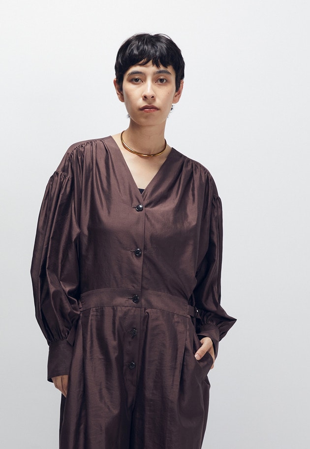 シルクコンビネゾン 詳細画像 Brown 5