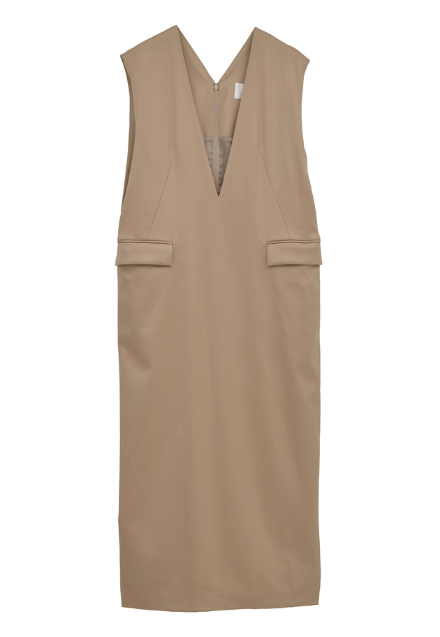 ウールサテンワンピース 詳細画像 Beige 11