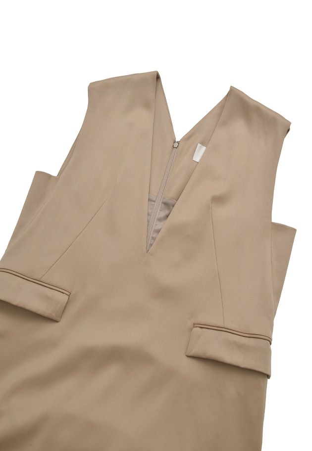 ウールサテンワンピース 詳細画像 Beige 13