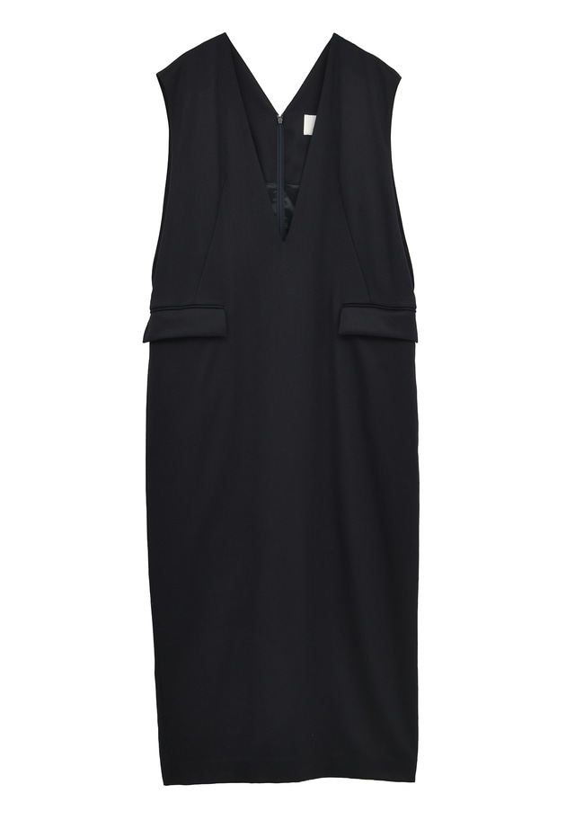 ウールサテンワンピース 詳細画像 Navy 11