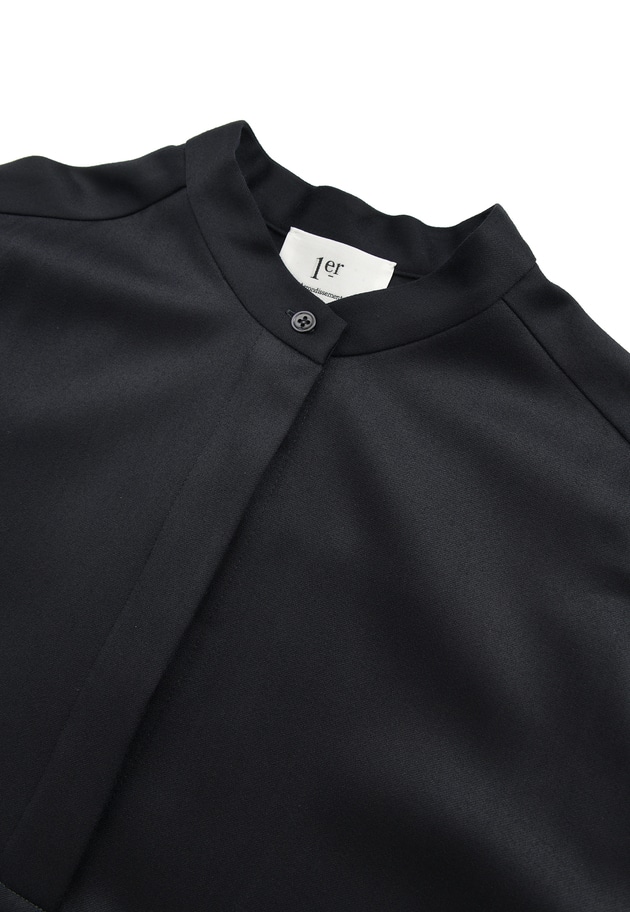 ウールサテンシャツワンピース】｜1er Arrondissement（プルミエ