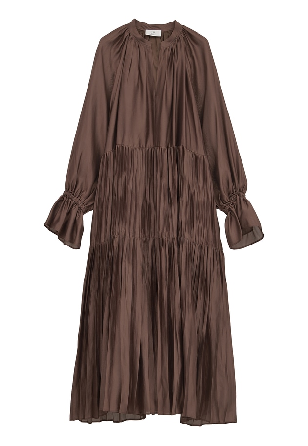 ティアード手絞りプリーツワンピース 詳細画像 WEB限定Brown 11