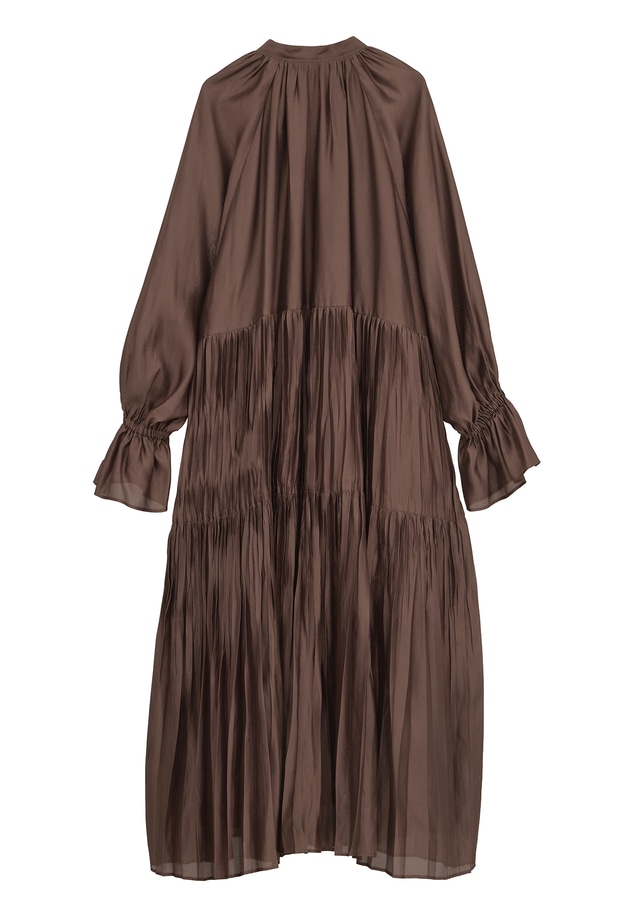 ティアード手絞りプリーツワンピース 詳細画像 WEB限定Brown 12