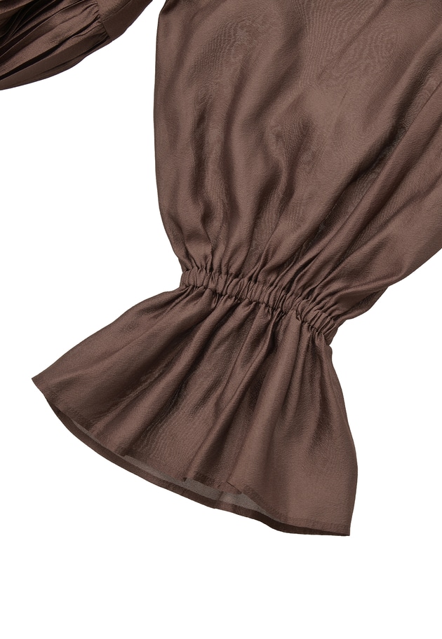 ティアード手絞りプリーツワンピース 詳細画像 WEB限定Brown 14