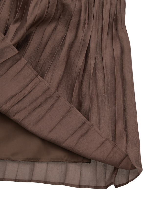 ティアード手絞りプリーツワンピース 詳細画像 WEB限定Brown 16