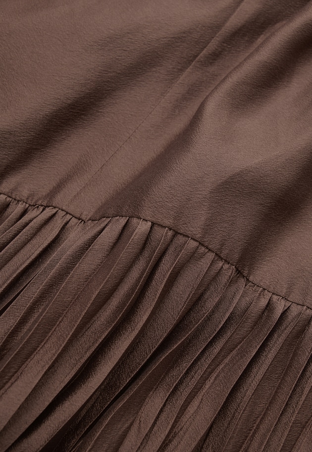 ティアード手絞りプリーツワンピース 詳細画像 WEB限定Brown 17