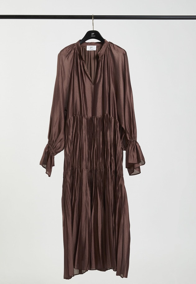ティアード手絞りプリーツワンピース 詳細画像 WEB限定Brown 5