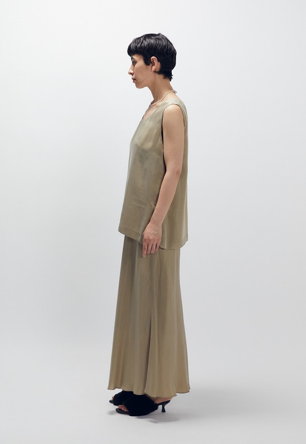 【新色追加2】キュプラフィブリルタンクトップ 詳細画像 Beige 4