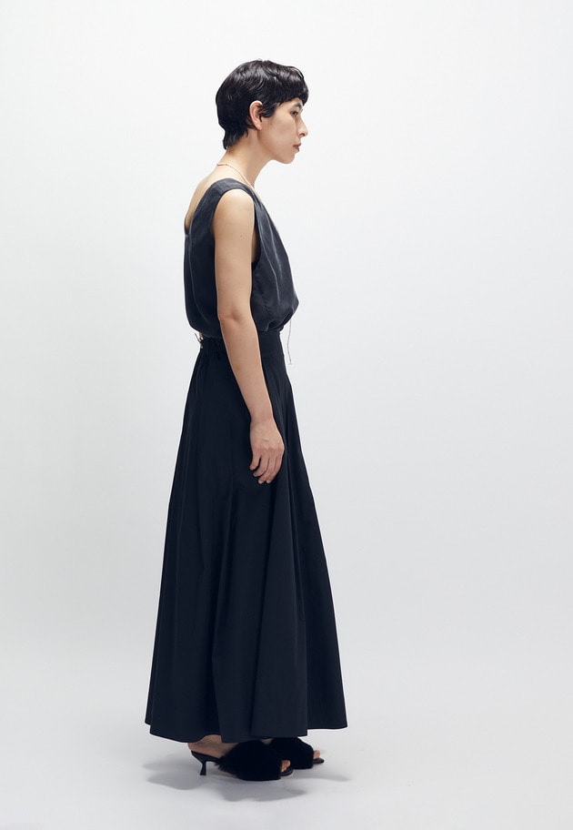 【新色追加2】キュプラフィブリルタンクトップ 詳細画像 Black 3