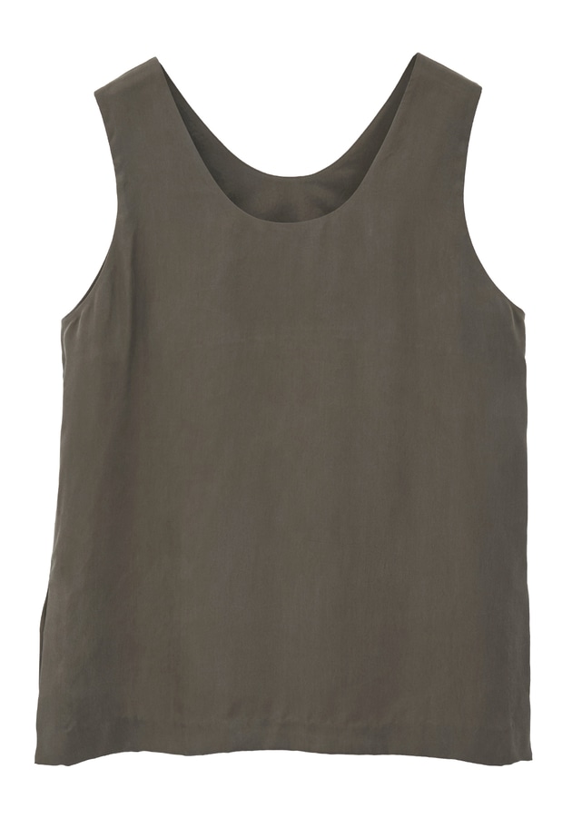 【新色追加2】キュプラフィブリルタンクトップ 詳細画像 Brown 11