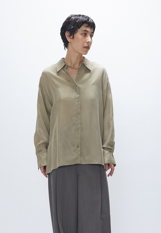 【新色追加2】キュプラフィブリルシャツ 詳細画像 Beige 2