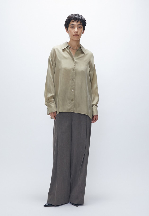 【新色追加2】キュプラフィブリルシャツ 詳細画像 Beige 4