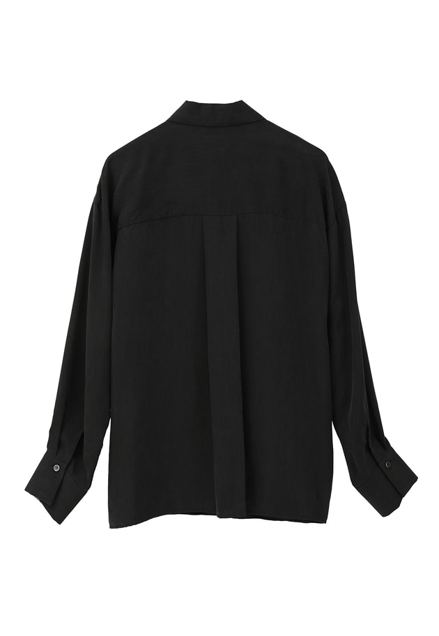 【新色追加2】キュプラフィブリルシャツ 詳細画像 Black 12