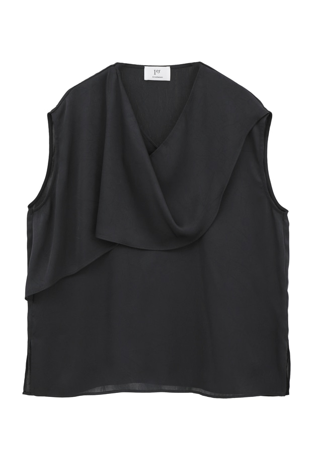 サテンドレープブラウス 詳細画像 Navy 11