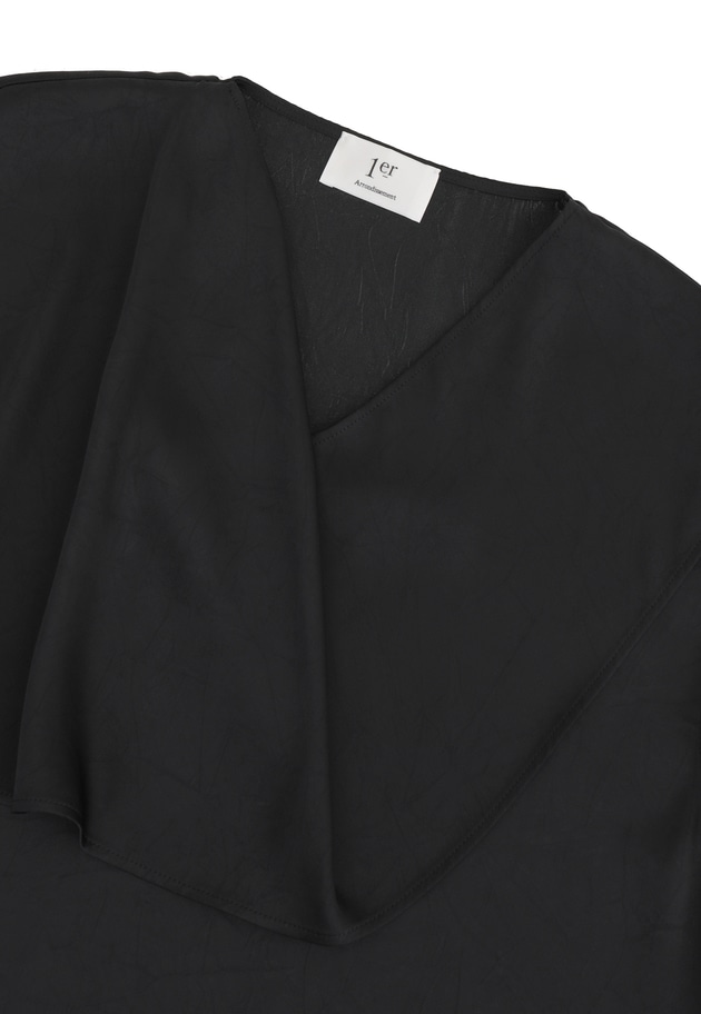 サテンドレープブラウス 詳細画像 Navy 13