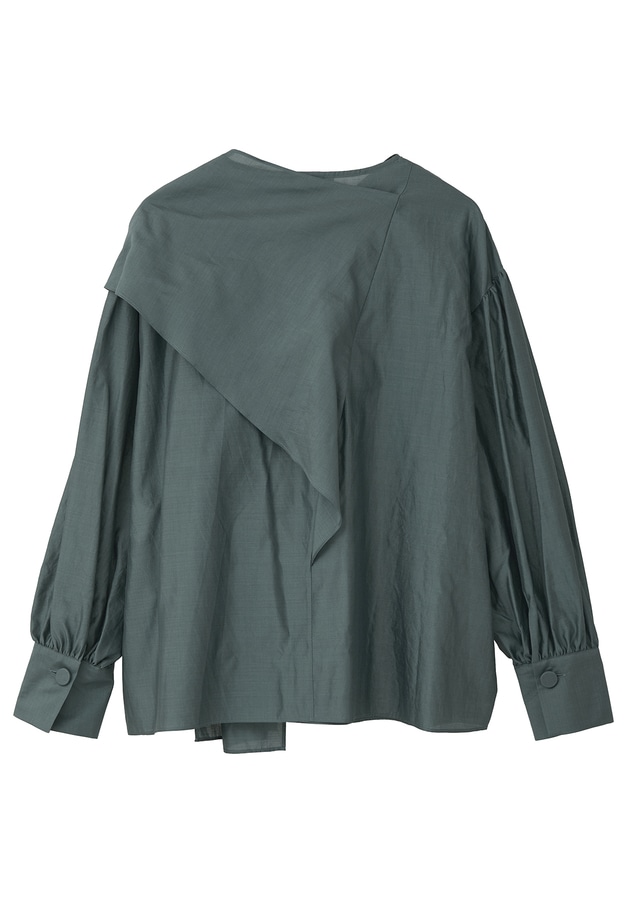シルクボウタイブラウス 詳細画像 Green 12