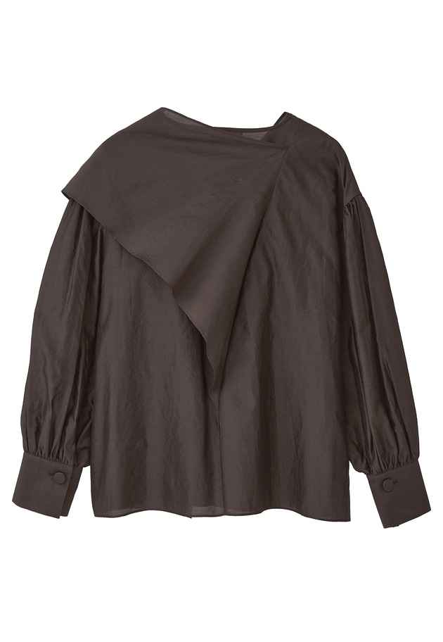 シルクボウタイブラウス 詳細画像 Brown 12
